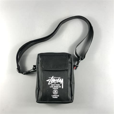 stussy shoulder bag fake|small stussy baf.